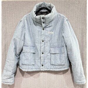 Civil Regime Light Blue/Gray Chambray Puffer Jacket - S